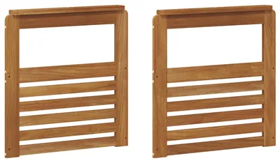 Immagine prodotto di vidaXL Braccioli per divano, 2 pezzi, marrone, 59 x 6 x 61 cm, legno massello di acacia
