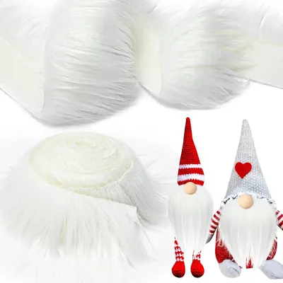 Produktbild von TRANKIELO® – Kunstfellstoff für Bastelarbeiten – Flauschiges, synthetisches Plüschstück – 5 cm x 1,5 m