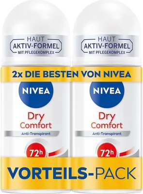 Image de Nivea Déodorant Roller 2x50ml Dry Comfort