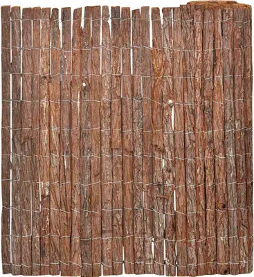 Produktbild von Möbel Rindenzaun Braun 100 x 600 cm Rinde - Metallzäune 312286