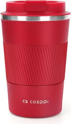 Produktbild von CS COSDDI Isolierbecher Edelstahl Travel Mug 380ml Vakuum Reisebecher Autobecher