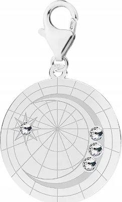 Produktbild von Silberanhänger mit Mondzirkonen Mondzirkonen SILBER 925