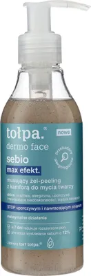 Zdjęcie produktu dla Tołpa Dermo Face Sebio Żel Oczyszczający Musujący Do Twarzy Peelingujący 200Ml