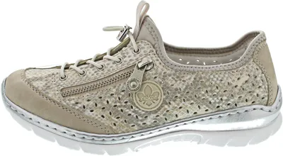 Produktbild von Rieker Damenschuhe Halbschuhe Slipper Silber Freizeit