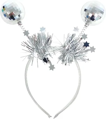 Produktbild von Silberner Haarreif mit Discokugeln
