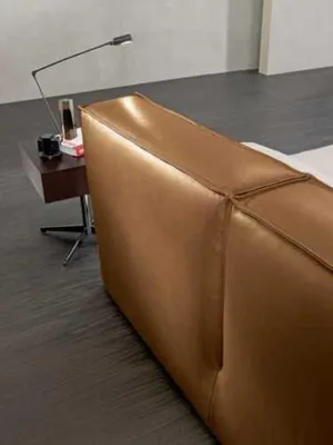 Produktbild von Doppelbett Polster Bett Luxus Schlafzimmer Betten Doppel Bettrahmen Braun Möbel