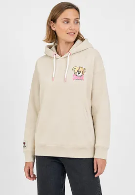 Produktbild von Sublevel Sweatshirt mit lustigem Print und Kordelzug-Details Größe: L