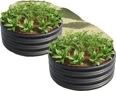 Obrázek produktu pro Zvýšené lůžko, odolná pozinkovaná ocel, otevřená konstrukce základny, 2 kusy