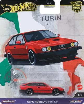 Produktbild von Hot Wheels Premium Car Culture - Real Riders World Tour - Alfa Romeo GTV 6 3.0