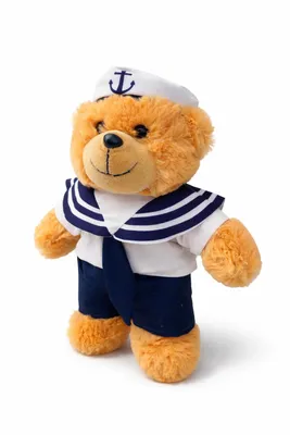 Produktbild von Teddybär Seemann 30 cm Kuscheltier Plüschtier Stofftier im Matrosenanzug Geschenk für Kinder und Baby