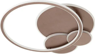 Produktbild von Lucande LED-Deckenleuchte Circulo, kaffeebraun, CCT, dimmbar