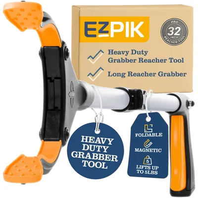 Obrázek produktu pro Kleště s teleskopickou rukojetí, délka 80 cm, výsuvné, s magnetem, určené pro seniory a osoby s omezenou pohyblivostí