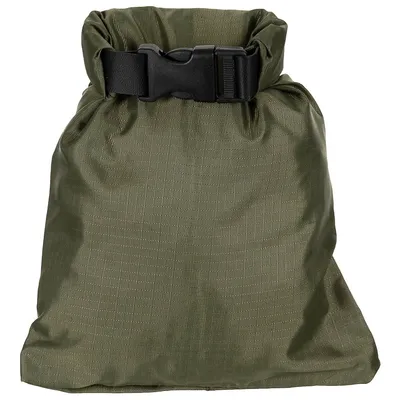 Produktbild von Leichter wasserdichter Packsack aus Polyester 1 Liter oliv mit Rollverschluss