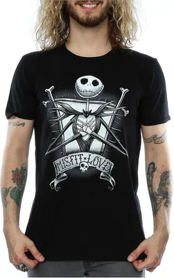 Obrázek produktu pro Nightmare Before Christmas - pánské tričko "Misfit Love" BI774 (3XL) (černá)