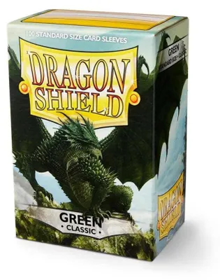 Zdjęcie produktu dla 100 Bustine Protettive Dragon Shield - Misura Standard - Verde  (Wydanie niemieckie) – Koszulki na karty – Arcane Tinmen ApS