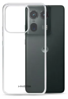 Image de Mobilize Gelly - Coque transparente pour Motorola Edge 50 Ultra - Coque arrière souple en TPU - Transparent