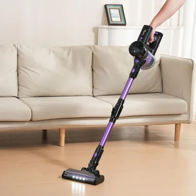 Produktbild von Multifunktionaler 2in1 Akku Staubsauger - Zyklon-Hand- & Bodensauger mit Wischaufsatz, 23 kPa, HEPA-Filter, Alleskönner für makellose Böden