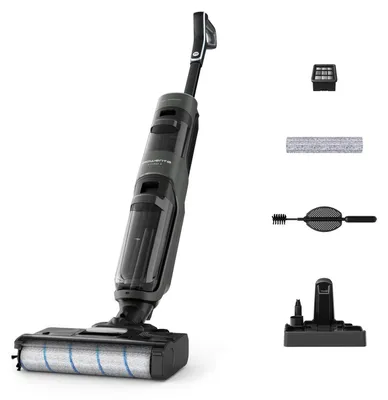 Obrázok produktu pre Rowenta X-Clean 4 GZ5035, Tyčový vysávač 2 v 1, Bezvreckové, Šedá, Obdĺžnikový, Suché a mokré, Pena