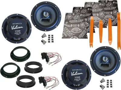Produktbild von Hifonics Boxen Set für VW Passat B7 B8 Bj 10-20 Tür vorne hinten Dämmmatte Bügel