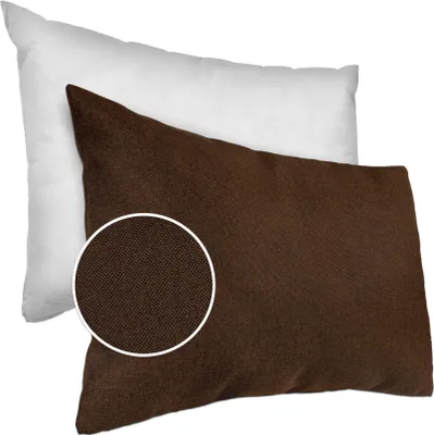 Produktbild von Dekokissen mit Füllung in gewebter Tizi Leinen-Optik 30 x 50 cm Braun