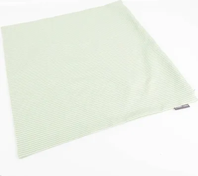 Produktbild von Kissenhülle Streifen grün weiß von SCHÖNER LEBEN. Größe 40x40cm (HxB) 40x40cm (HxB) Größe