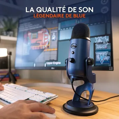 Immagine prodotto di Microfono, senza fili, LOGITECH G Yeti, compatibile con PC e MAC, blu