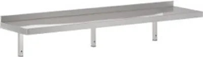 Produktbild von CHEFGASTRO 300 Edelstahl Wandbord 1800 Inkl. Konsoles BxTxH 1800x300x320 mm
