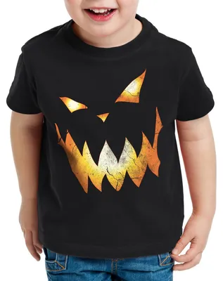 Produktbild von style3 Kürbiskopf Halloween Kinder T-Shirt