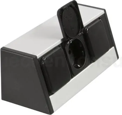 Produktbild von Schulte EVOline R-Dock 00.016 3fach waagerecht m. Klappdeckel