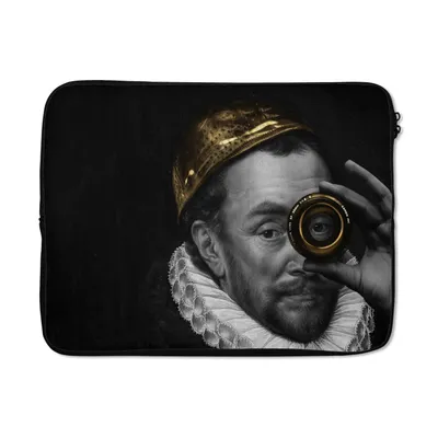 Produktbild von MuchoWow® Laptop Hülle 15 Zoll Wilhelm von Oranien - Adriaen Thomasz - Kamera Laptoptasche - Laptoptasche - Sleeve - Rundum-Schutz