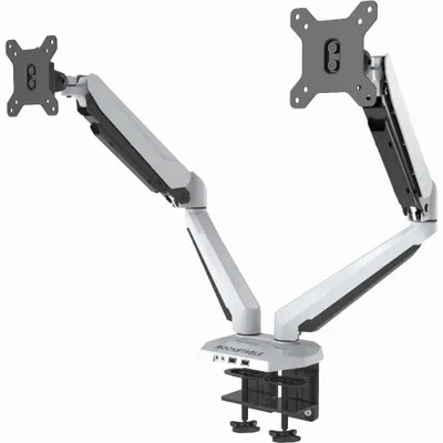 Image de Bras pour moniteur Rockstable | 2 moniteurs | Ecrans plats et incurvés 13-32 pouces