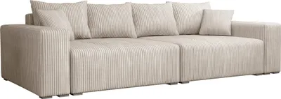 Obrázek produktu pro FEDVE Gauč Pohovka Elstra Rozkládací pohovka Obývací pokoj Funkce spaní Moderní design Krémová (Tilia 01)