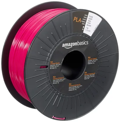 Immagine prodotto di Filamento per stampante 3D Amazon Basics, materiale PLA, diametro 1,75 mm, colore viola, bobina da 1 kg