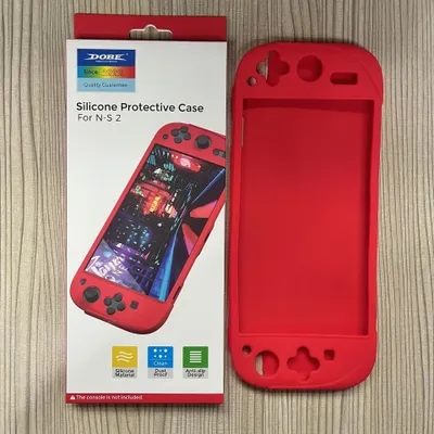 Produktbild von INF Schützende Silikonhülle für Switch2 – vollständige Abdeckung Rot