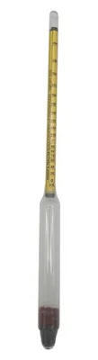 Imagen del producto de Hidrómetro para medir el contenido de alcohol (0-100% en volumen), con un cilindro de medición de 100 ml, ideal para licores