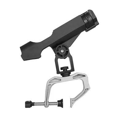 Produktbild von Angelrutenhalter für Boote, 360-Grad-verstellbarer Rutenhalter, große Klemmöffnung, Angelrutenständer, Montage an horizontaler/vertikaler Seite, Angelausrüstung
