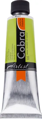 Image de Cobra Artist Peinture à l'huile miscible à l'eau Tube 150 ml Vert Jaune 617