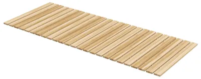 Produktbild von Rollweg Gehweg Ausrollbarer Gartentritt, wetterbeständig, Fichtenholz, 120 x 47 x 1 cm, Natur