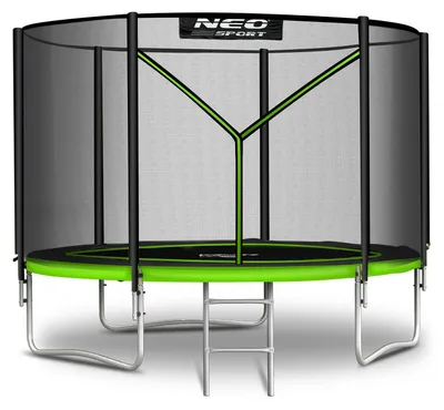 Produktbild von Neo-Sport Gartentrampolin (312 cm) mit Sicherheitsnetz und Leiter