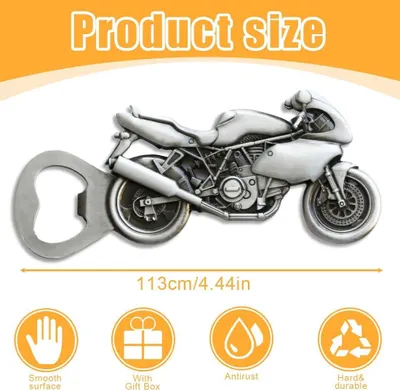 Productafbeelding van Vintage Flesopener Motorfiets - Perfect Cadeau voor Mannen en Motorliefhebbers