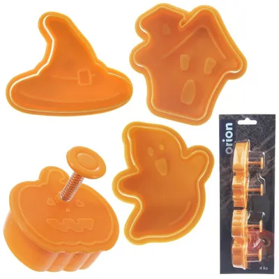 16 Stück Halloween Ausstecher Set | Keksformen Aus Kunststoff | Mit Kürbis, Hexe, Geist Motiven