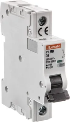 Obrázek produktu pro Miniaturní jistič 1P 6A 10kA C P1MB1PC06