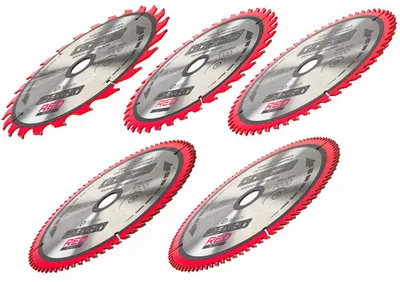 Obrázok produktu pre POWERMAT RTZTWD0082 Sada 5 pílových listov 255x30mm 24/40/60/80/100Z