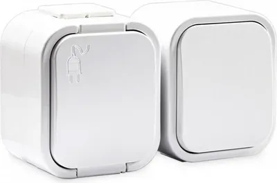 Obrázok produktu pre Jednozásuvka+vypínač VDT IP54 TIMEX GWN-B2 biela