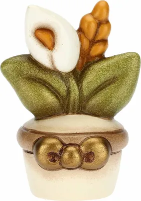 Produktbild von Thun Vase mit Calla-Lilien und Ähren aus Keramik, klein C2910H90B