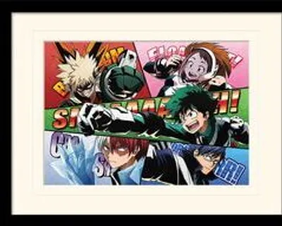 Produktbild von My Hero Academia - Comic Action - Gerahmter Kunstdruck