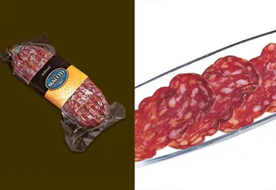 Produktbild von Salami spianata calabra ca. 2 kg. - Maletti 1867