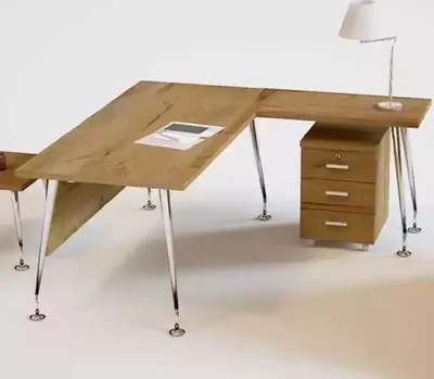 Produktbild von Klassische Büromöbel Designer Eckschreibtisch Arbeitstisch Holz Möbel