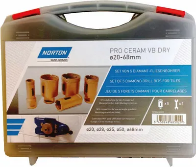 Produktbild von Fliesenbohrkoffer Extreme VB 20/35/40/68 mm Typ Fliese II 5-teilig