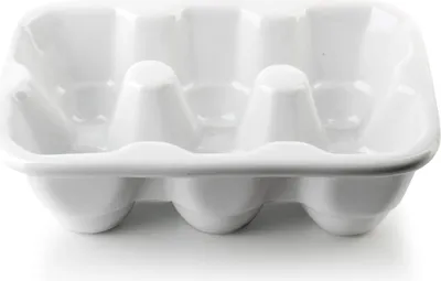 Produktbild von Eierteller Porzellan Mondex Basic 16,8x11,5x5 cm Weiß 6 Stück